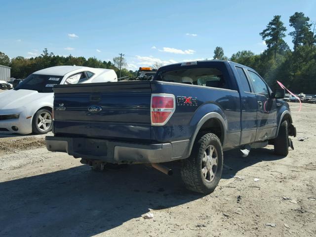 1FTPX14V39FA55946 - 2009 FORD F150 SUPER BLUE photo 4