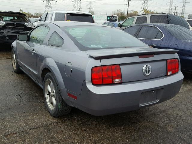 1ZVFT80N375201803 - 2007 FORD MUSTANG GRAY photo 3