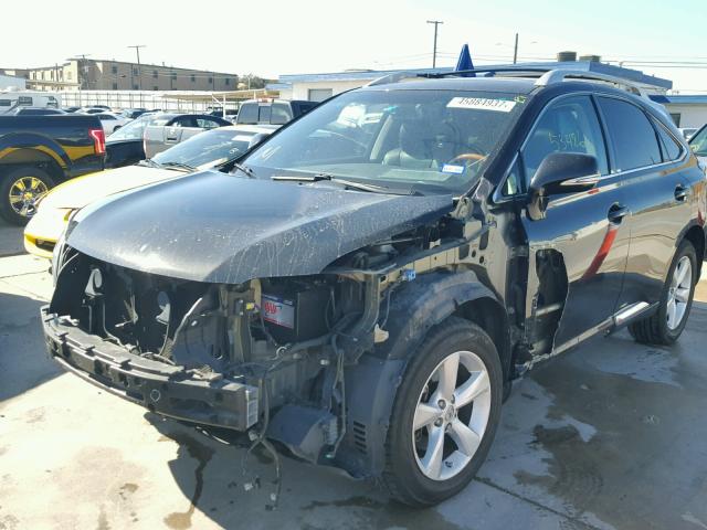 2T2BK1BA4BC102257 - 2011 LEXUS RX 350 BLACK photo 2