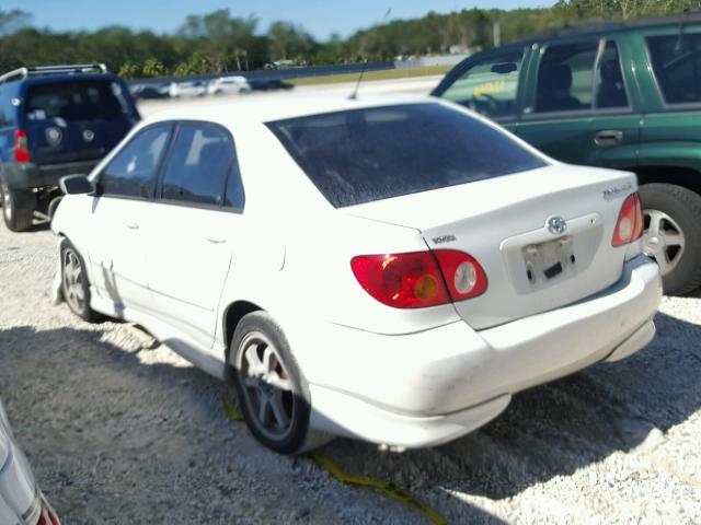 1NXBR32E23Z102434 - 2003 TOYOTA COROLLA CE WHITE photo 3