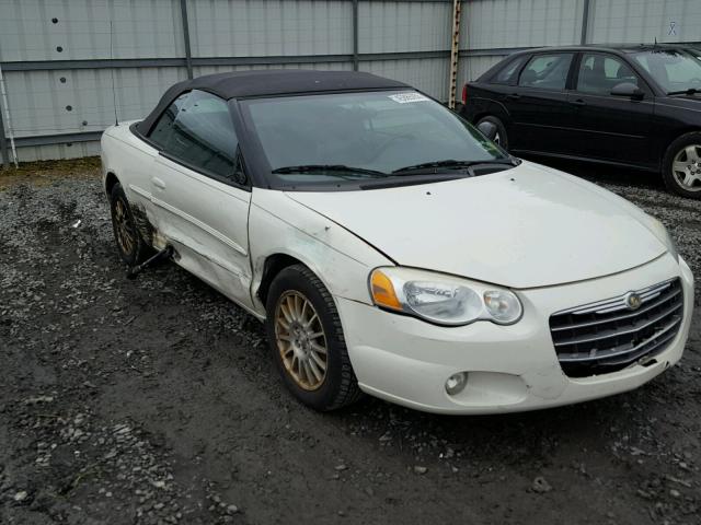 1C3EL55R14N235179 - 2004 CHRYSLER SEBRING LX WHITE photo 1