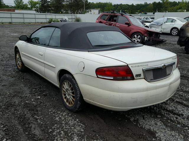 1C3EL55R14N235179 - 2004 CHRYSLER SEBRING LX WHITE photo 3