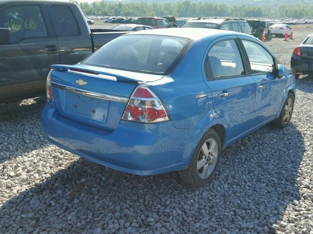 KL1TD56617B139845 - 2007 CHEVROLET AVEO BASE Көк фото 4