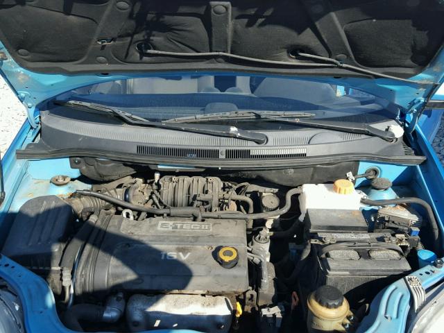 KL1TD56617B139845 - 2007 CHEVROLET AVEO BASE Көк фото 7