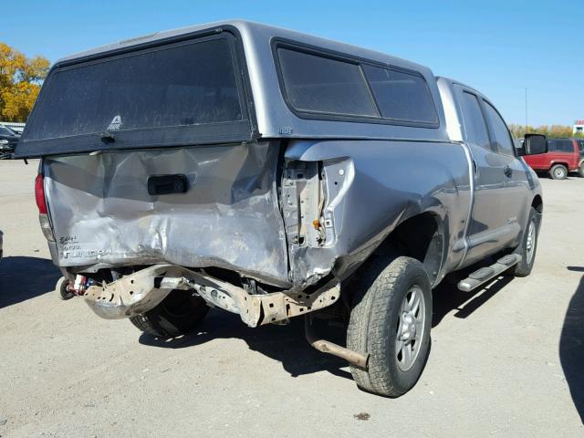 5TFRT54158X019659 - 2008 TOYOTA TUNDRA SILVER photo 4