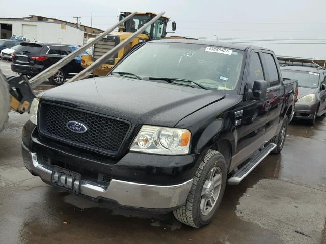 1FTRW12W75KD94802 - 2005 FORD F150 SUPER BLACK photo 2