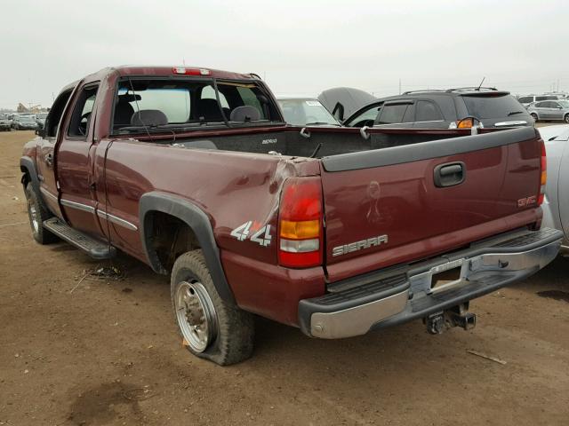 1GTHK29U12E175488 - 2002 GMC SIERRA K25 BURGUNDY photo 3