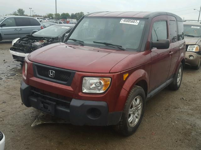 5J6YH28746L021475 - 2006 HONDA ELEMENT EX BURGUNDY photo 2