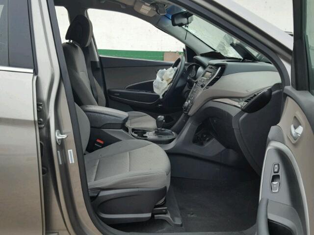 5XYZTDLBXEG169544 - 2014 HYUNDAI SANTA FE S GRAY photo 5