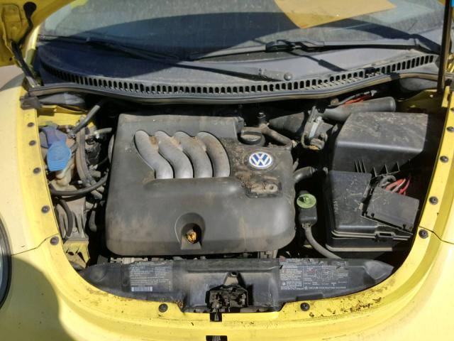 3VWCC21C0XM475063 - 1999 VOLKSWAGEN NEW BEETLE 黄色 照片 7