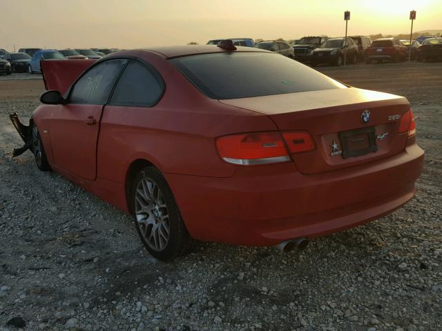 WBAWB33529P138427 - 2009 BMW 328 I RED photo 3