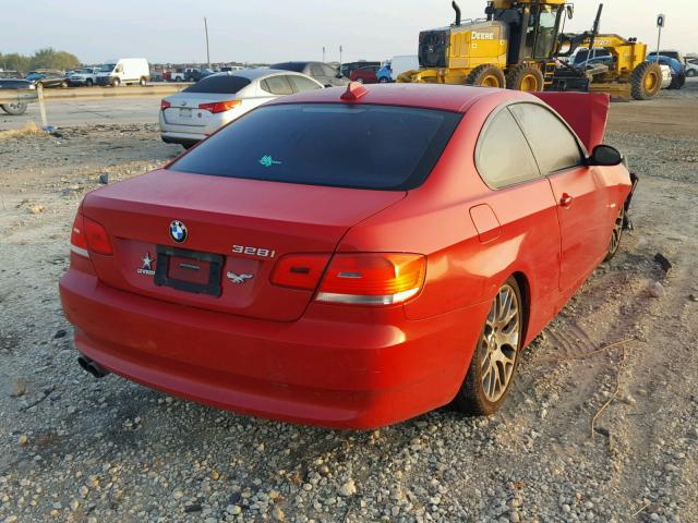 WBAWB33529P138427 - 2009 BMW 328 I RED photo 4