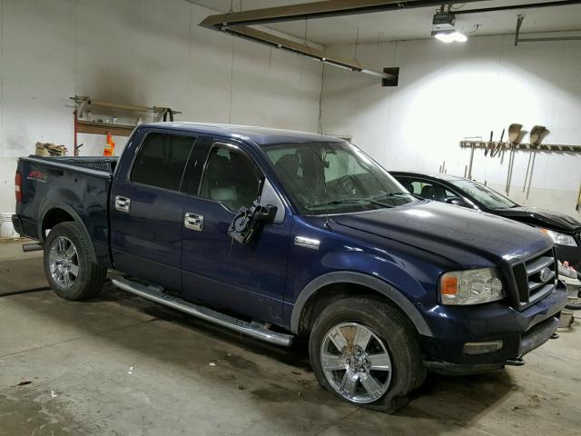 1FTPW14574KC26121 - 2004 FORD F150 BLUE photo 1