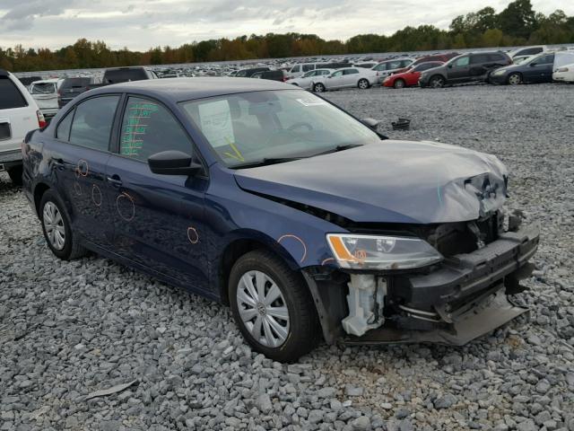 3VW2K7AJ5DM264849 - 2013 VOLKSWAGEN JETTA BASE BLUE photo 1