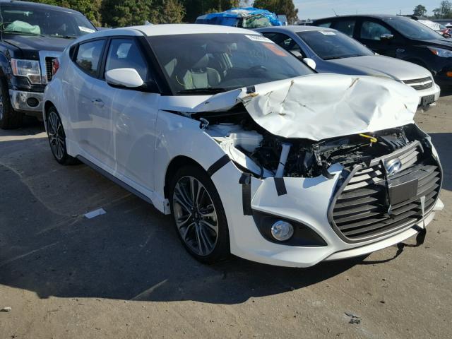 KMHTC6AE4GU287617 - 2016 HYUNDAI VELOSTER T WHITE photo 1