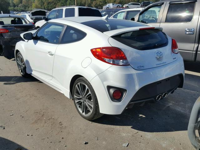 KMHTC6AE4GU287617 - 2016 HYUNDAI VELOSTER T WHITE photo 3