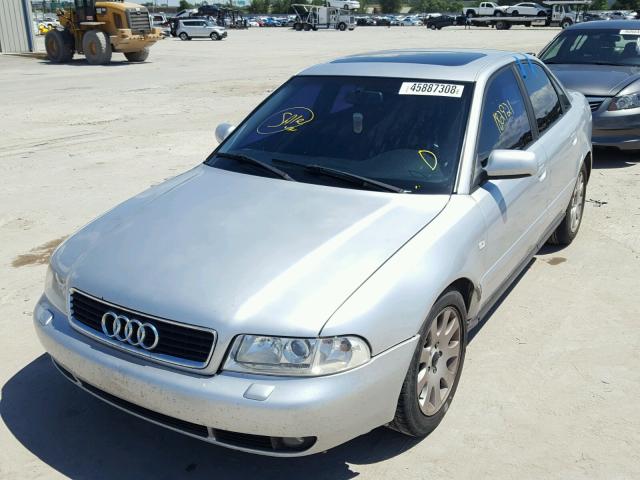 WAUAC68D91A076511 - 2001 AUDI A4 1.8T SILVER photo 2