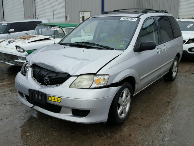 JM3LW28J730350841 - 2003 MAZDA MPV WAGON SILVER photo 2