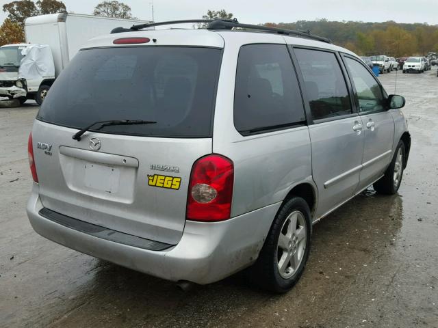 JM3LW28J730350841 - 2003 MAZDA MPV WAGON SILVER photo 4