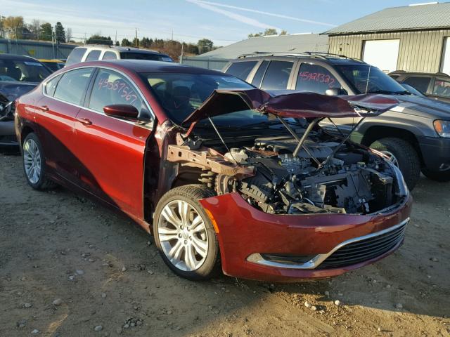 1C3CCCAB1GN146124 - 2016 CHRYSLER 200 LIMITE RED photo 1