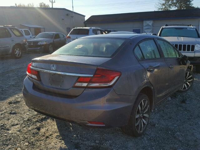 2HGFB2F96FH530016 - 2015 HONDA CIVIC EXL GRAY photo 4