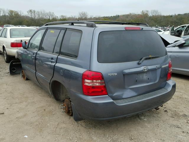 JTEHD21A610009647 - 2001 TOYOTA HIGHLANDER TAN photo 3