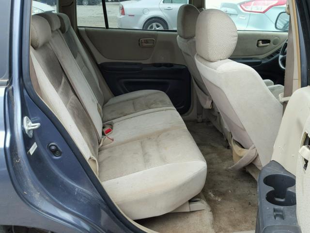 JTEHD21A610009647 - 2001 TOYOTA HIGHLANDER TAN photo 6