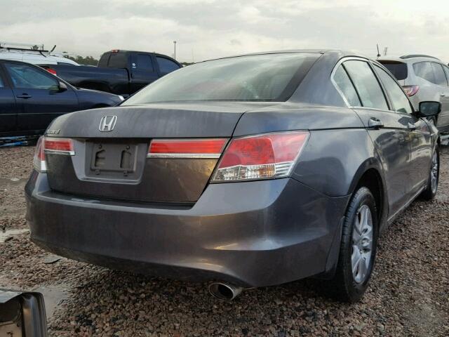 1HGCP2F43CA101998 - 2012 HONDA ACCORD LXP GRAY photo 4