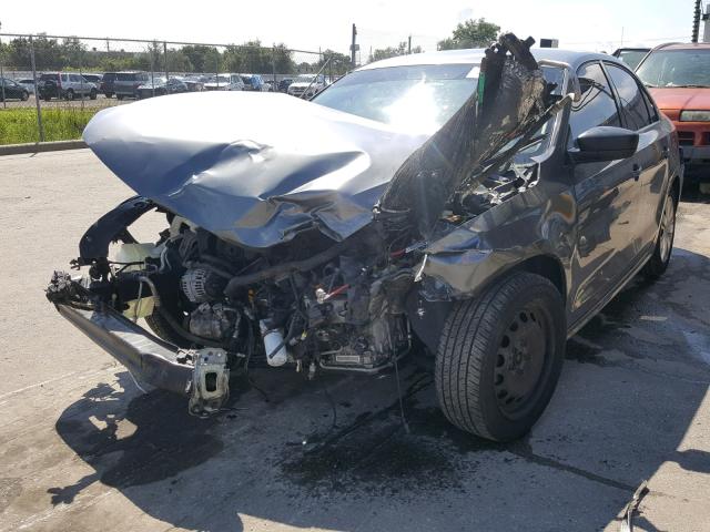 3VW2K7AJ6CM385064 - 2012 VOLKSWAGEN JETTA BASE GRAY photo 2