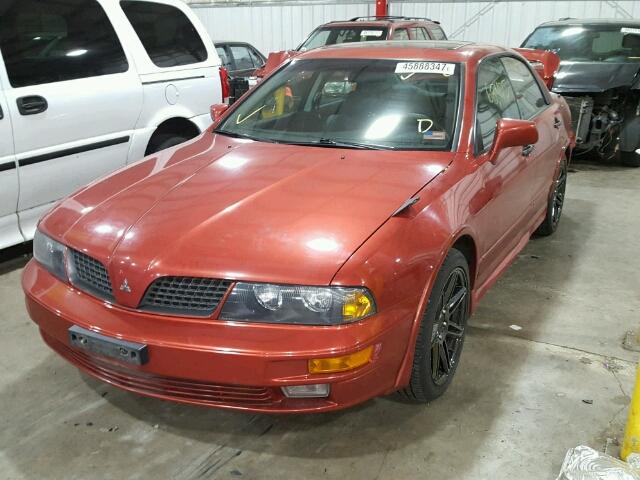 6MMAP87P43T011206 - 2003 MITSUBISHI DIAMANTE V ORANGE photo 2