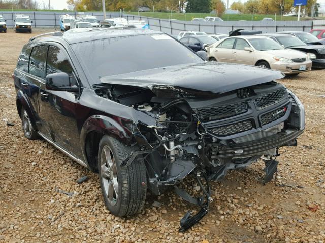 3C4PDCGG4HT565986 - 2017 DODGE JOURNEY CR BLACK photo 1