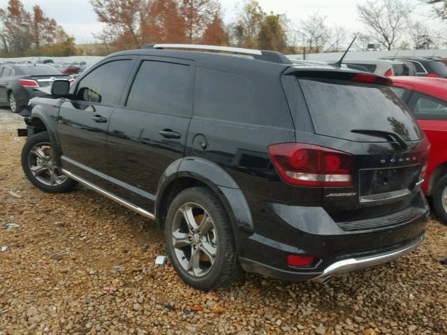 3C4PDCGG4HT565986 - 2017 DODGE JOURNEY CR BLACK photo 3