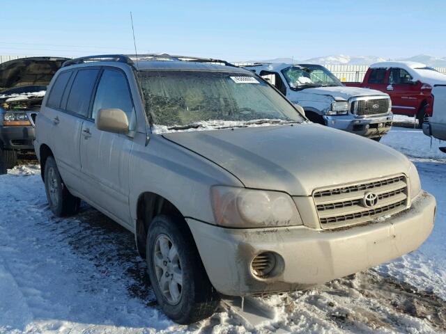 JTEHF21A520060052 - 2002 TOYOTA HIGHLANDER GOLD photo 1