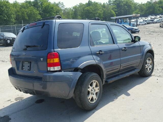 1FMYU93185KB51823 - 2005 FORD ESCAPE XLT BLUE photo 4