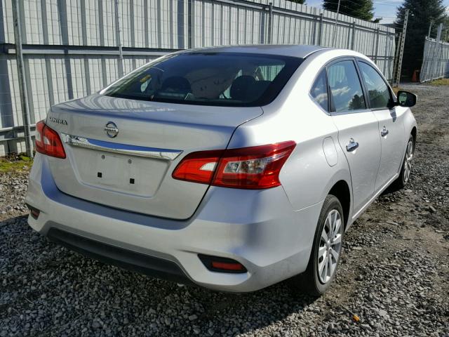 3N1AB7AP6GY327623 - 2016 NISSAN SENTRA S SILVER photo 4