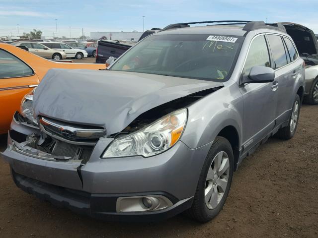 4S4BRCGCXA3340350 - 2010 SUBARU OUTBACK 2. GRAY photo 2