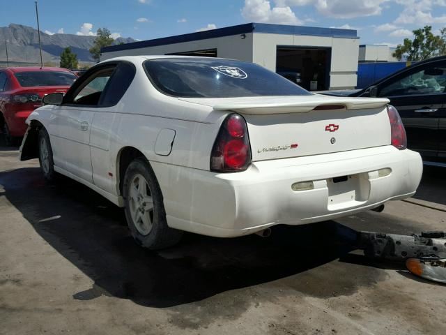 2G1WX12K449261551 - 2004 CHEVROLET MONTE CARL WHITE photo 3