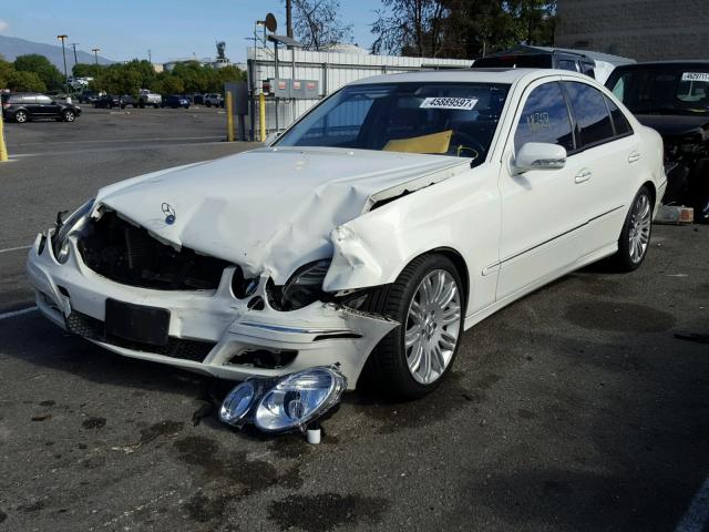 WDBUF56X47B114999 - 2007 MERCEDES-BENZ E 350 WHITE photo 2