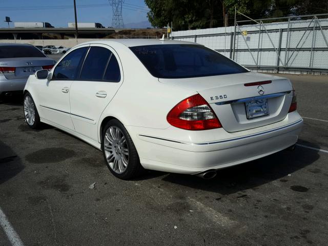 WDBUF56X47B114999 - 2007 MERCEDES-BENZ E 350 WHITE photo 3