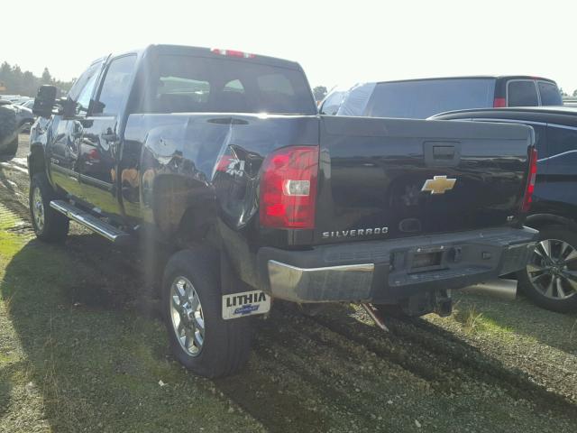 1GC1KXC81BF229649 - 2011 CHEVROLET SILVERADO BLACK photo 3