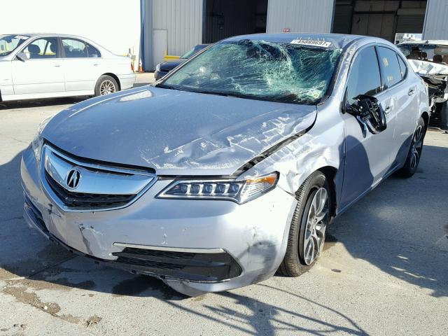 19UUB1F55FA025422 - 2015 ACURA TLX TECH SILVER photo 2