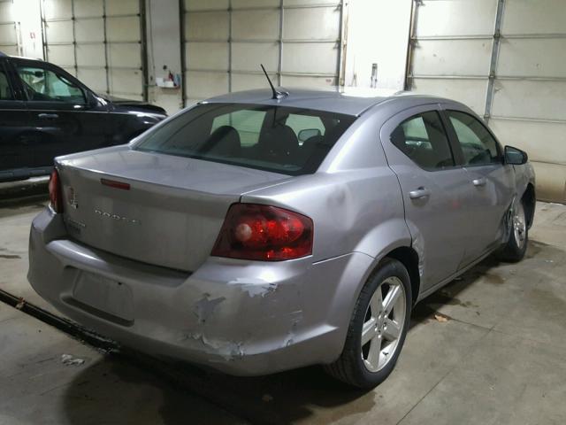 1C3CDZAB9DN517624 - 2013 DODGE AVENGER SILVER photo 4