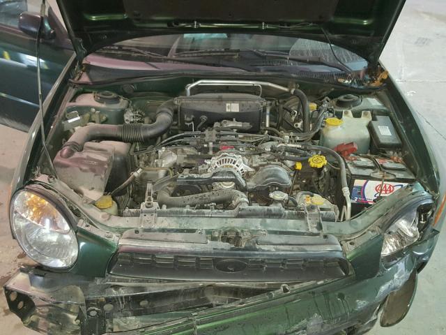 JF1GG65533H810199 - 2003 SUBARU IMPREZA TS GREEN photo 7