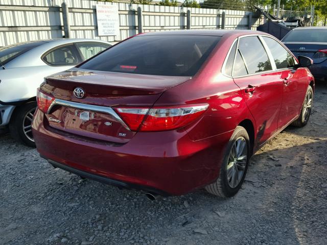 4T1BF1FK6HU728833 - 2017 TOYOTA CAMRY RED photo 4