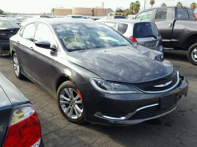 1C3CCCAB4GN165735 - 2016 CHRYSLER 200 LIMITE GRAY photo 1