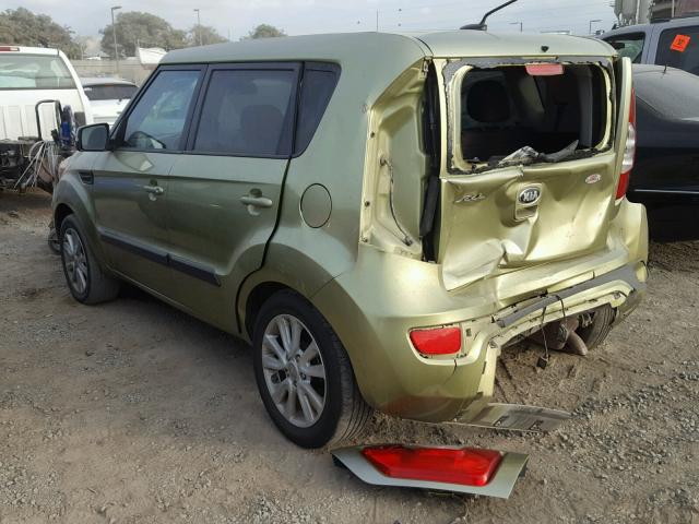 KNDJT2A62D7590628 - 2013 KIA SOUL + GREEN photo 3