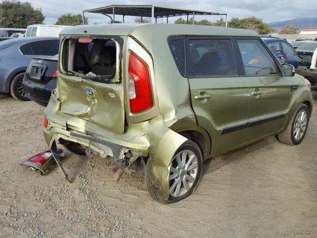 KNDJT2A62D7590628 - 2013 KIA SOUL + GREEN photo 4