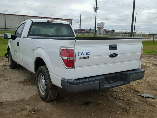 1FTMF1CW9AKE21257 - 2010 FORD F150 WHITE photo 3