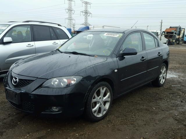 JM1BK32F081163582 - 2008 MAZDA 3 I BLACK photo 2