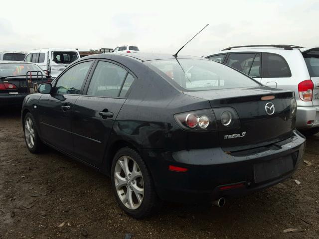 JM1BK32F081163582 - 2008 MAZDA 3 I BLACK photo 3